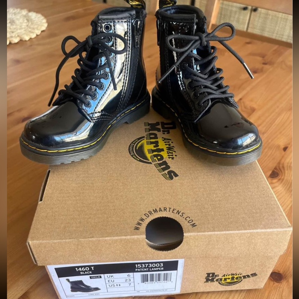 Toddler Dr Marten Black Boots size 7